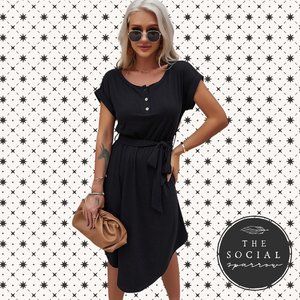 Black Belted Dress
